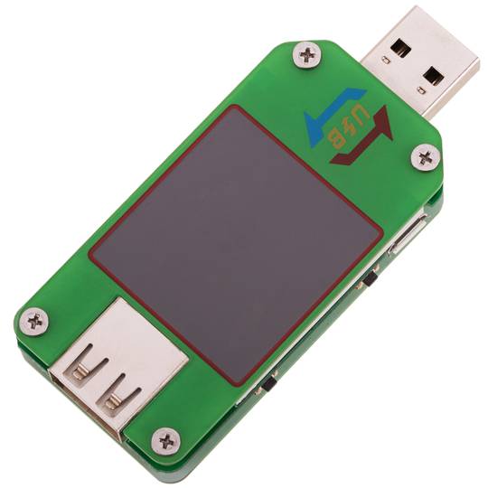 Multímetro amperímetro digital UM24C Bluetooth para portas USB com medição de tensão e amperagem