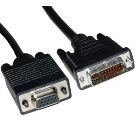 DVI-I macho para VGA fêmea de 3 m