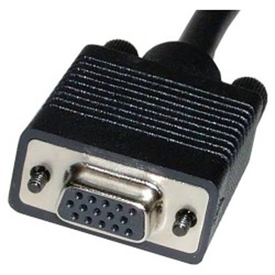 DVI-I macho para VGA fêmea de 3 m