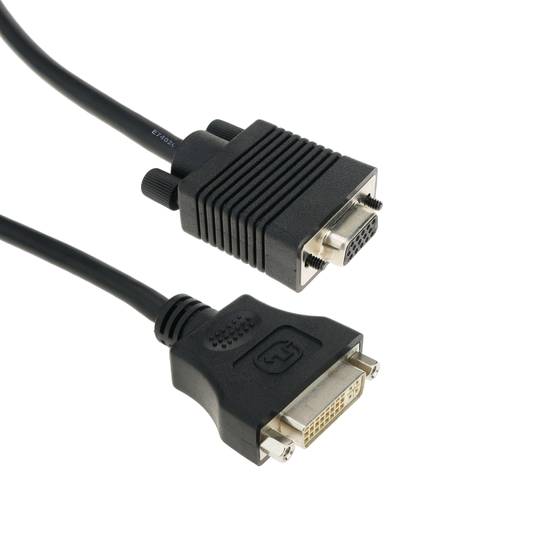 Cable DVI-I hembra a VGA hembra de 1,8 m