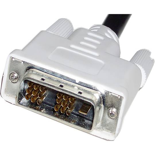 Cable duplicador passiu de miniDVI mascle a DVI-D i HDMI