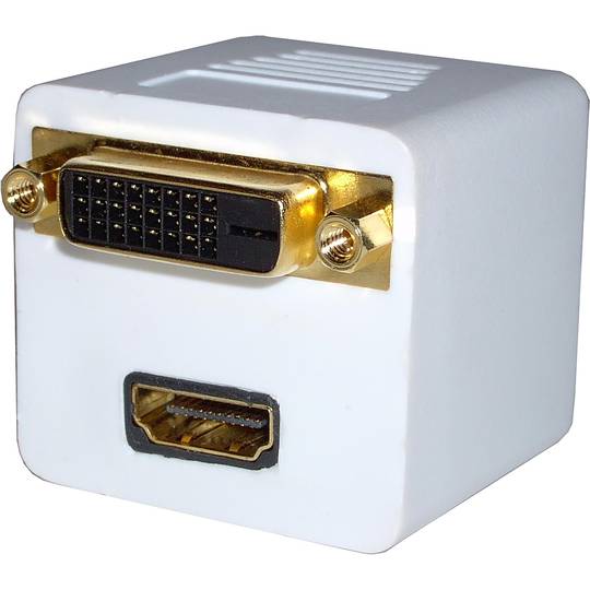 Cable duplicador passiu de miniDVI mascle a DVI-D i HDMI