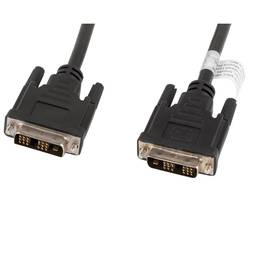 Kabel Lanberg CA-DVIS-10CC-0018-BK DVI-D 18+1 męski na DVI-D męski single link 1,8m czarny