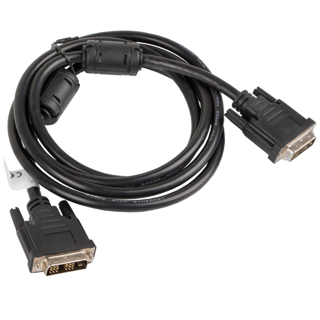 Cable Lanberg CA-DVIS-10CC-0018-BK DVI-D 18+1 mascle a DVI-D mascle single link 1.8m negre
