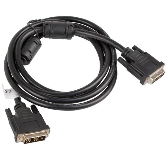 Cable Lanberg CA-DVIS-10CC-0018-BK DVI-D 18+1 mascle a DVI-D mascle single link 1.8m negre