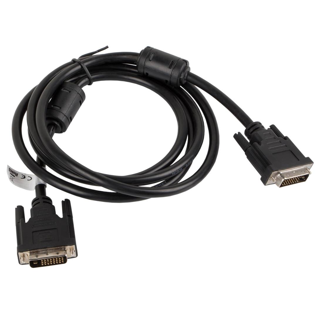 Kabel Lanberg CA-DVID-10CC-0018-BK DVI-D 24+1 male naar DVI-D male dual link 1.8m zwart