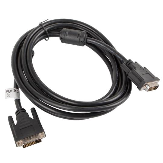 Lanberg cable CA-DVID-10CC-0030-BK DVI-D 24+1 male to DVI-D male dual link 3m black