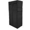 Armadio guardaroba in acciaio tessuto 70 x 45 x 155 cm nero