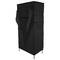 Armadio guardaroba in acciaio tessuto 70 x 45 x 155 cm nero