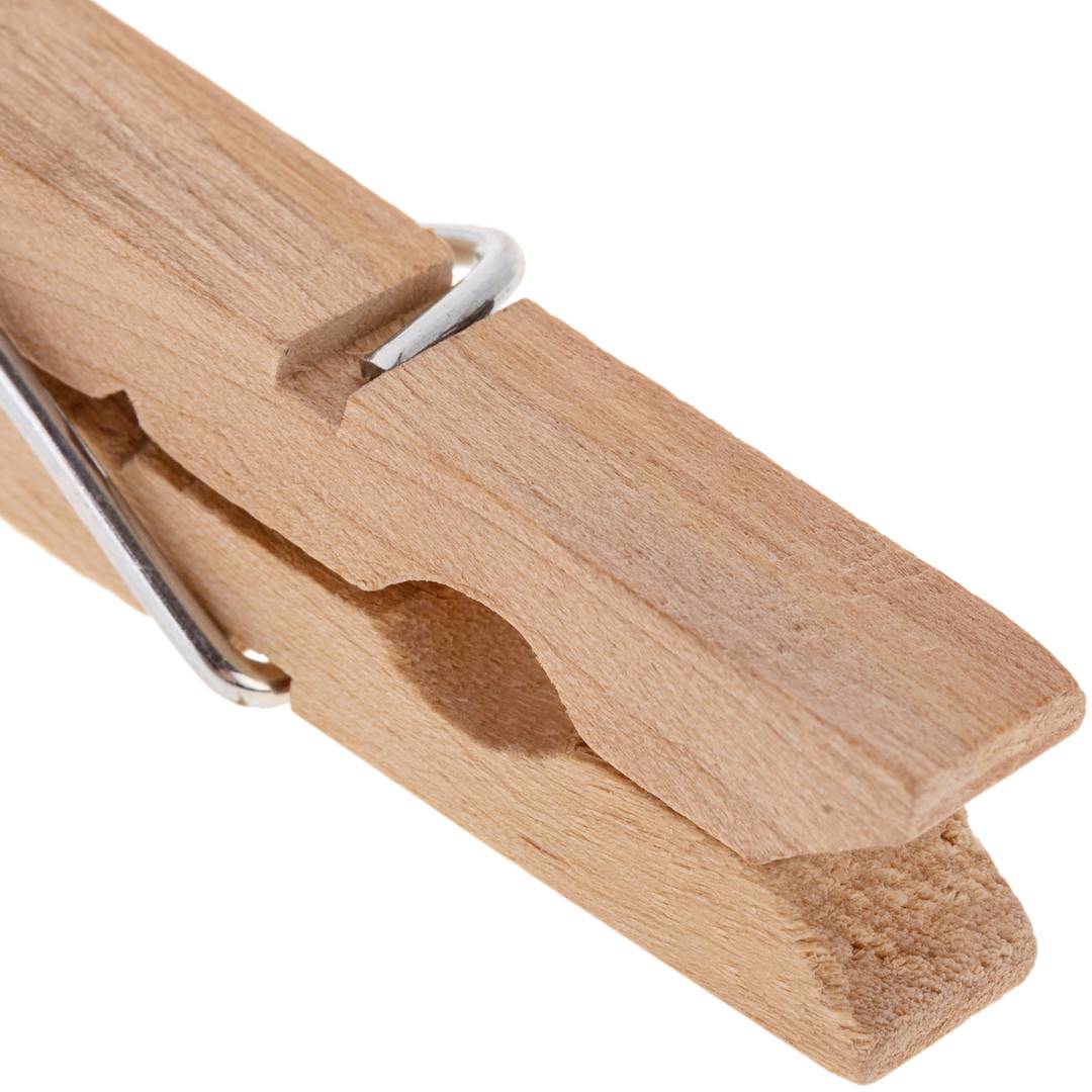 Pack de 48 unidades pinza de madera para colgar ropa 7 cm - Cablematic