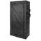 Garderobekast kast in afneembare stof 70 x 45 x 155 cm zwart met roldeur
