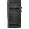 Garderobekast kast in afneembare stof 70 x 45 x 155 cm zwart met roldeur