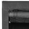 Garderobekast kast in afneembare stof 70 x 45 x 155 cm zwart met roldeur