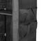 Garderobekast kast in afneembare stof 70 x 45 x 155 cm zwart met roldeur