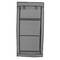 Fabric wardrobe for clothes storage and organiser 70 x 45 x 155 cm gray with roll-up door