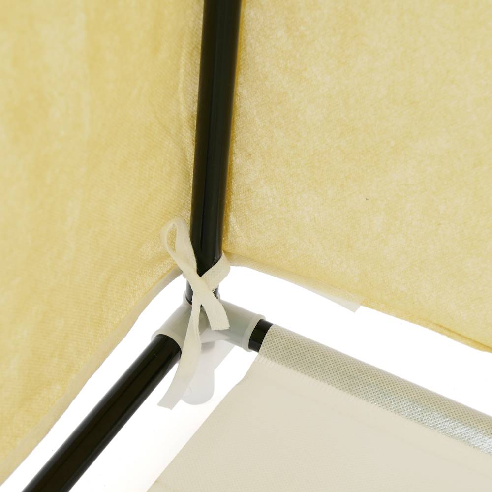 Kledingkast kast kast verwijderbare stof 110 x 45 x 175 cm dubbel beige met roldeuren
