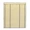 Garderobe Stoffschrank Faltschrank Kleiderschrank 150 x 45 x 175 cm beige mit 3 Rolltore