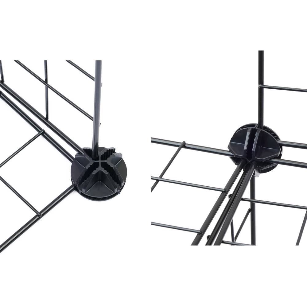 Modular shelving closet storage organizing 5 metal cube 35x35cm black