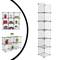 Modulaire organisatorkast 6-kubus planken 35x35cm zwart metaal
