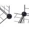Modulaire organisatorkast 6-kubus planken 35x35cm zwart metaal