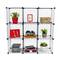 Modulaire organisatorkast 6-kubus planken 35x35cm zwart metaal
