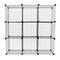 Modular shelving closet storage organizing 9 metal cube 35x35cm black