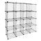 Armari organitzador modular Estanteries de 16 cubs de 35x35cm metall negre