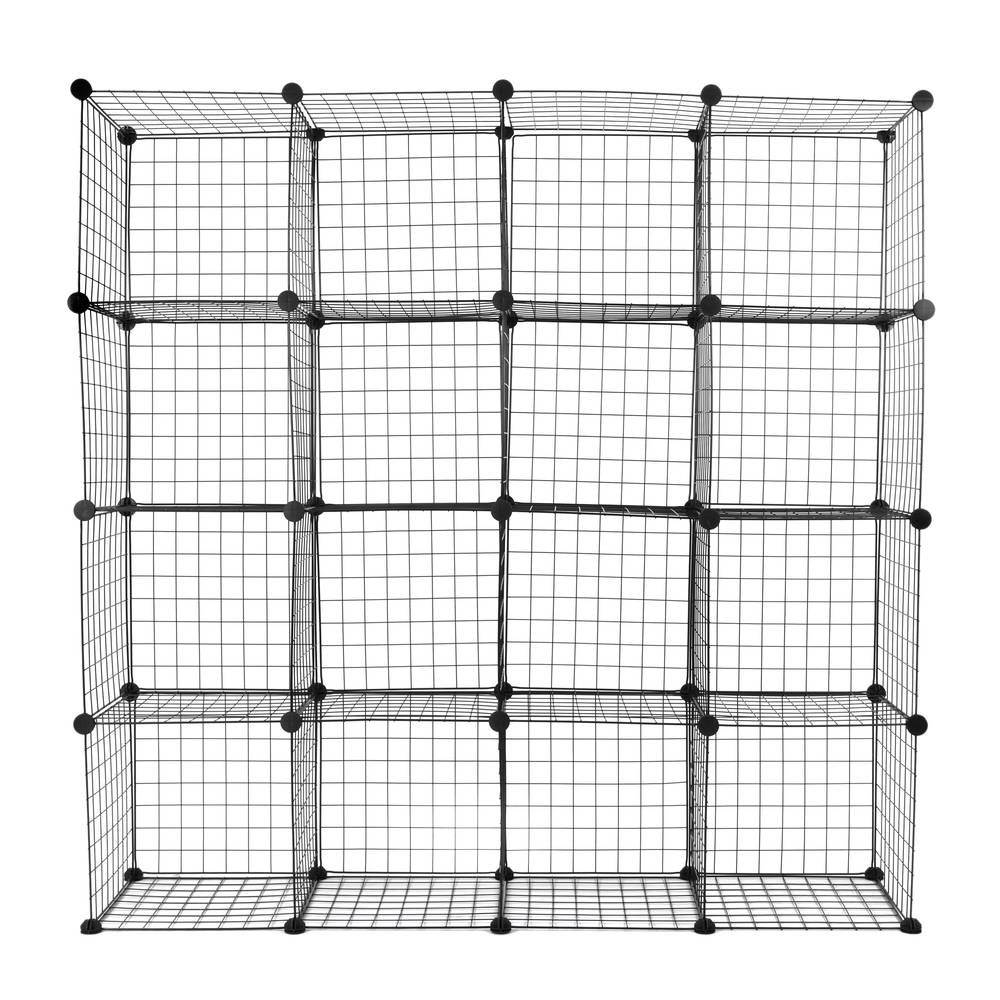 Armari organitzador modular Estanteries de 16 cubs de 35x35cm metall negre