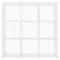 Armadio guardaroba scaffale modulare di 9 cubi 35x35cm metallo bianco