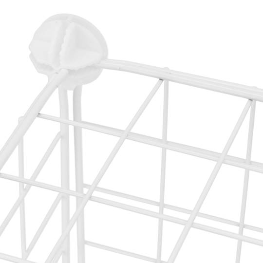 Armadio guardaroba scaffale modulare di 9 cubi 35x35cm metallo bianco