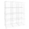 Modular shelving closet storage organizing 12 metal cube 35x35cm white