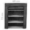 Garderobe und Schuhe Stoffschrank Faltschrank Kleiderschrank 60 x 30 x 72 cm schwarz mit Rolltore