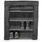 Garderobe und Schuhe Stoffschrank Faltschrank Kleiderschrank 60 x 30 x 72 cm schwarz mit Rolltore