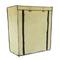 Armoire de rangement et chaussures en tissu 60 x 30 x 76 cm beige avec porte rouleau