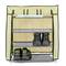 Armoire de rangement et chaussures en tissu 60 x 30 x 76 cm beige avec porte rouleau