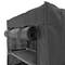 Armario ropero y zapatero de tela desmontable 60 x 30 x 93 cm negro con puerta enrollable