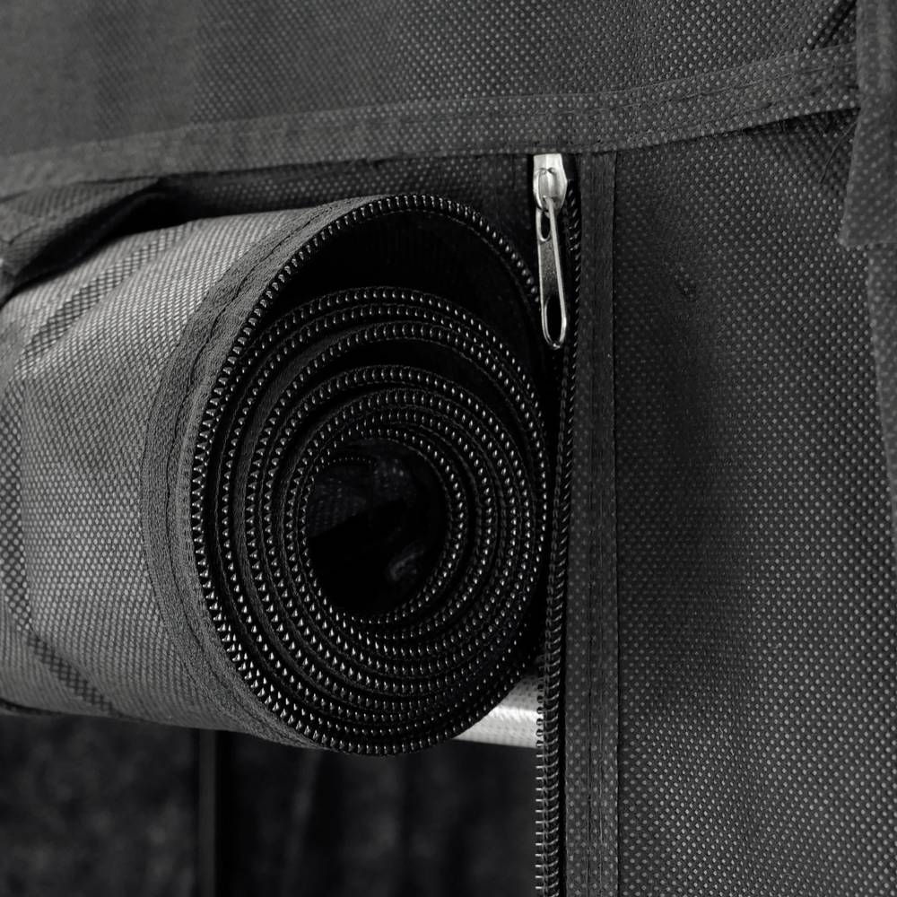 Armario ropero y zapatero de tela desmontable 60 x 30 x 93 cm negro con puerta enrollable