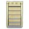 Armoire de rangement et chaussures en tissu 60 x 30 x 110 cm beige avec porte rouleau