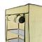 Armoire de rangement et chaussures en tissu 60 x 30 x 110 cm beige avec porte rouleau
