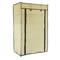 Armoire de rangement et chaussures en tissu 60 x 30 x 110 cm beige avec porte rouleau