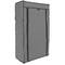 Armari rober guarda-roba i sabater de tela desmuntable 60 x 30 x 108 cm gris amb porta enrotllable