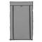 Armari rober guarda-roba i sabater de tela desmuntable 60 x 30 x 108 cm gris amb porta enrotllable