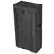 Fabric wardrobe for clothes and shoes storage and organiser 60 x 28 x 124 cm black with roll-up door