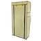 Garderobe und Schuhe Stoffschrank Faltschrank Kleiderschrank 60 x 30 x 128 cm beige mit Rolltore
