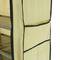 Garderobe und Schuhe Stoffschrank Faltschrank Kleiderschrank 60 x 30 x 128 cm beige mit Rolltore