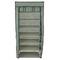 Garderobe und Schuhe Stoffschrank Faltschrank Kleiderschrank 60 x 30 x 128 cm grau mit Rolltore