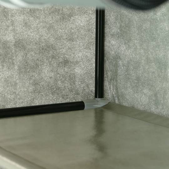 Garderobe und Schuhe Stoffschrank Faltschrank Kleiderschrank 60 x 30 x 128 cm grau mit Rolltore