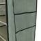 Garderobe und Schuhe Stoffschrank Faltschrank Kleiderschrank 60 x 30 x 128 cm grau mit Rolltore