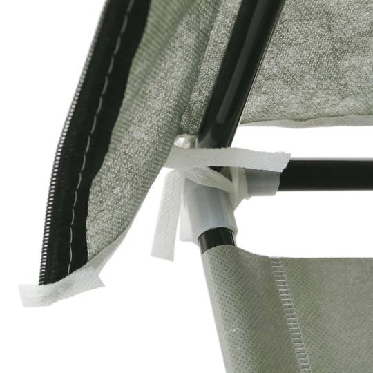 Garderobe und Schuhe Stoffschrank Faltschrank Kleiderschrank 60 x 30 x 128 cm grau mit Rolltore