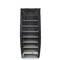 Garderobe und Schuhe Stoffschrank Faltschrank Kleiderschrank 60 x 30 x 160 cm schwarz mit Rolltore